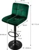 ML-Design 4er Set Barhocker Tresenhocker 360° drehbar, Produktbild-Vorschau 6