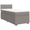 Boxspringbett mit Matratze Taupe 100x200 cm Stoff, Produktbild-Vorschau 2