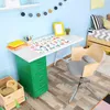 A child's desk area with a chair, bed, and storage. Náhled obrázku produktu