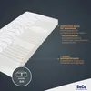 A cutaway view of a mattress showing its layers and features, with descriptive text and a logo. Produktbild-Vorschau