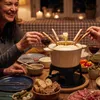 osoltus Fondue Käsefondue Gusseisen 16cm Creme Emaille Produktbild-Vorschau 2