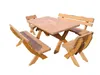 Gartenmöbel 1+2+2 DZ, Holzgartenmöbel, Tisch 180cm + 2 x Produktbild-Vorschau 2