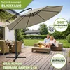 tillvex Parasol Marron Ø 300 cm Parapluie de jardin Voir les images du produit 6