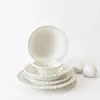Sea Pearl service de table 27 pièces 6 pers blanc bordure Voir les images du produit 1