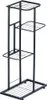 A black metal plant stand with four tiers. Náhled obrázku produktu