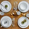 Kombiservice Blackline 24-teilig Porzellan weiß mit Produktbild-Vorschau 2