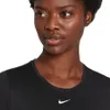 Nike W Nk One Df Ss Slim Top Black/White L Produktbild-Vorschau 2