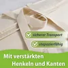 2 Stück Aufbewahrungstasche Baumwolle Tragetasche für Produktbild-Vorschau 3