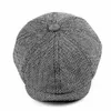 Herren Schirmmütze Retro Cap Flatcap Tellermütze Peaky Produktbild-Vorschau 3