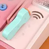 Hölzernes Kassenspielzeug für Kinder mit Spielgeld Scanner Produktbild-Vorschau 2