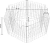 Sechseckiges Gabionen-Hochbeet 100×90×50 cm Produktbild-Vorschau 5