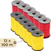 Maurerschnur rot gelb 12er Set Richtschnur 100 m 2 mm Produktbild-Vorschau 1