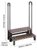 VEVOR Treppe für Whirlpools mit Handläufen 2-stufig 82 cm Produktbild-Vorschau 8