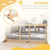 PawHut – dřevěná ohrada pro psy, výsuvná ochranná mřížka do Náhled obrázku produktu 5