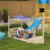 Outsunny zandbak, schipmodel, hout, met keukenspeelset en Productafbeelding-voorbeeld 2