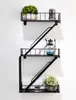Fire Escape Wandregal Schwarz Metall - Hängeregal mit Produktbild-Vorschau 6