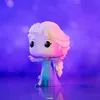 A Funko Pop! vinyl figure of Elsa from Frozen is shown against a blurred purple and blue background. Podgląd zdjęcia produktu