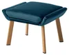 home24 Ohrensessel - inkl. Hocker - Samt - Marineblau Produktbild-Vorschau 7