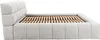 Bett mit Kommode 160 x 200 cm - Stoff - Hellgrau + Matratze Produktbild-Vorschau 9