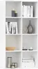 vidaXL Libreria/credenza bianca 66×30×130 cm in materiale Anteprima dell’immagine prodotto 3