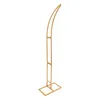 A gold-colored metal stand with a curved top, designed for events like weddings. Podgląd zdjęcia produktu