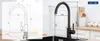 Küchenarmatur Edelstahl Schwarz 360° Drehbar, Wasserhahn Produktbild-Vorschau 5