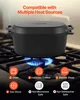 VEVOR Cocotte en fonte émaillée, 3,31 L Dutch Oven pour Voir les images du produit 4