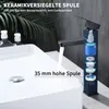 HOMELIVE Wasserhahn Schwarz Waschtischarmatur Badezimmer Produktbild-Vorschau 4