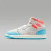 Nike Jordan 1 Mid "Sail Hot Lava Blue Chill" Blue, veľkosť: Náhľad obrázku produktu 1