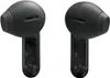 A pair of black wireless earbuds shown from a front-facing diagonal angle against a white background. Anteprima dell’immagine prodotto