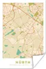 MuchoWow® Poster Stadtplan - Hürth - Vintage - Stadtplan Produktbild-Vorschau 1