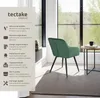 Chaise MARILYN Effet Velours Style Scandinave - vert Voir les images du produit 2