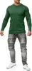 Mivaro Herren Langarmshirt Basic aus 100% Baumwolle – Produktbild-Vorschau 4