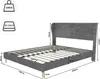 MODFU Polstrovaná postel 160x200 rám postele multifunkční Náhled obrázku produktu 6