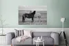 MuchoWow® Poster Pferde - Tiere - Porträt - Schwarz-Weiß - Produktbild-Vorschau 5