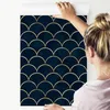 10m VLIES TAPETE Rolle Gerolltes blaues GEOMETRISCHES Produktbild-Vorschau 3