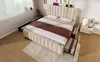 Modernes Polsterbett , Beige Leinen mit USB Typ-C Produktbild-Vorschau 24