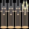 Candeliere, candeliere a 5 bracci, candeliere a candelabro Anteprima dell’immagine prodotto 1