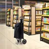 Einkaufstrolley Schwarz Klappbar | Einkaufs Trolley Trolli Produktbild-Vorschau 3