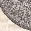 In- & Outdoor Teppich Rund - Summer Azteca Grau Produktbild-Vorschau 5