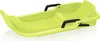 A lime green plastic sled with black handles against a white background. Anteprima dell’immagine prodotto