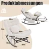 Product dimensions and features of a rocking chair. Produktbild-Vorschau