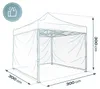 Plonos PL-300 Zahradní stan nůžkový 3 x 3 m, 3 bočnice, Náhled obrázku produktu 13