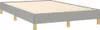 Boxspringbett mit Matratze Hellgrau 120x190 cm Stoff Produktbild-Vorschau 3