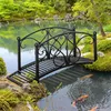 Outsunny Gartenbrücke, Teichbrücke mit Sicherheitsgeländer Produktbild-Vorschau 2