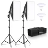FCH Studio Softbox Set 2x51x69 cm mit 5500K LED Produktbild-Vorschau 1