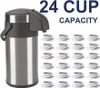 Olerd 4,0 Liter Pumpkannen Thermoskannen Kaffeespender, Produktbild-Vorschau 2