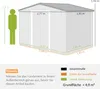 Outsunny Gerätehaus 4,9 m², Gartenhaus mit Satteldach, Produktbild-Vorschau 3