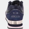 The back view of a navy blue Skechers sneaker. Náhľad obrázku produktu