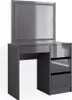 Coiffeuse Vicco Sherry Anthracite 90cm avec miroir LED, Voir les images du produit 1